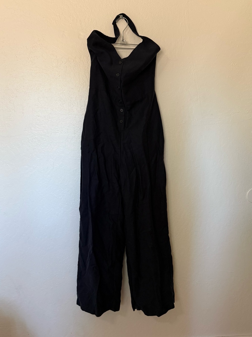 Artizia Wilfred Button-Front Wide-Leg Jumpsuit size 8